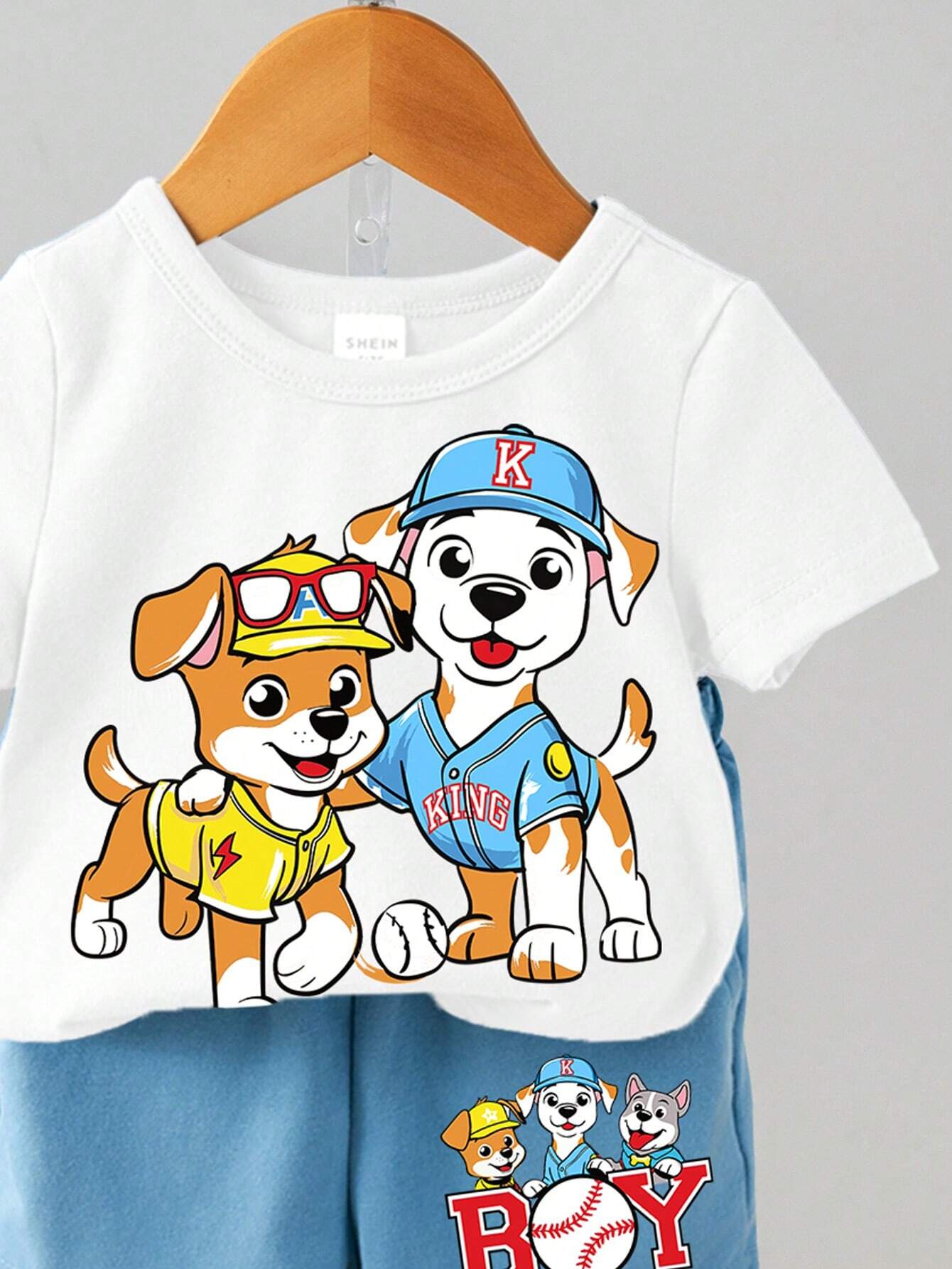 Baby Boy Cartoon Print Outfit