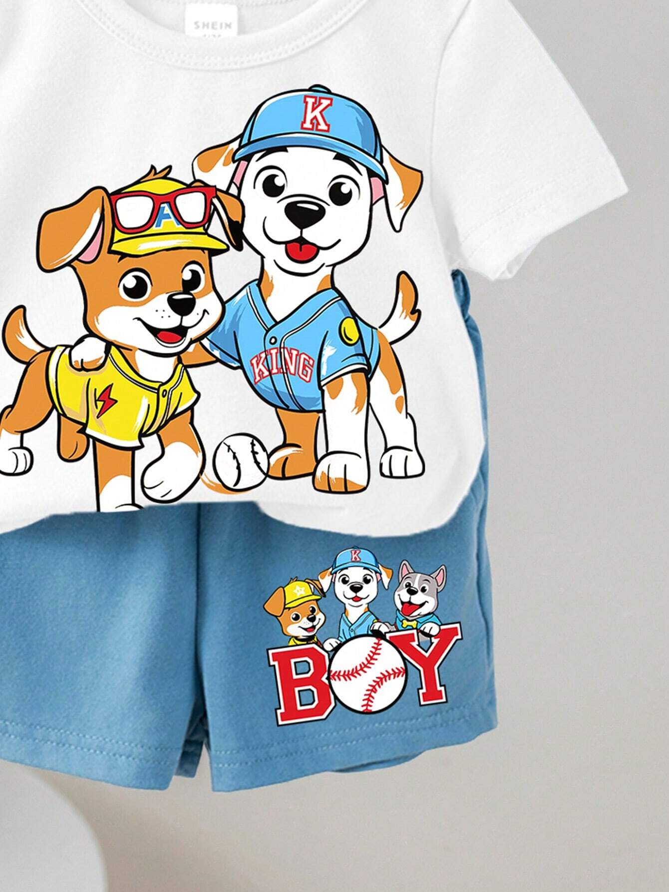 Baby Boy Cartoon Print Outfit