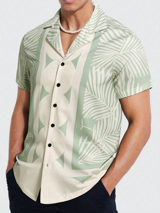 Homme Men Tropical Print Shirt