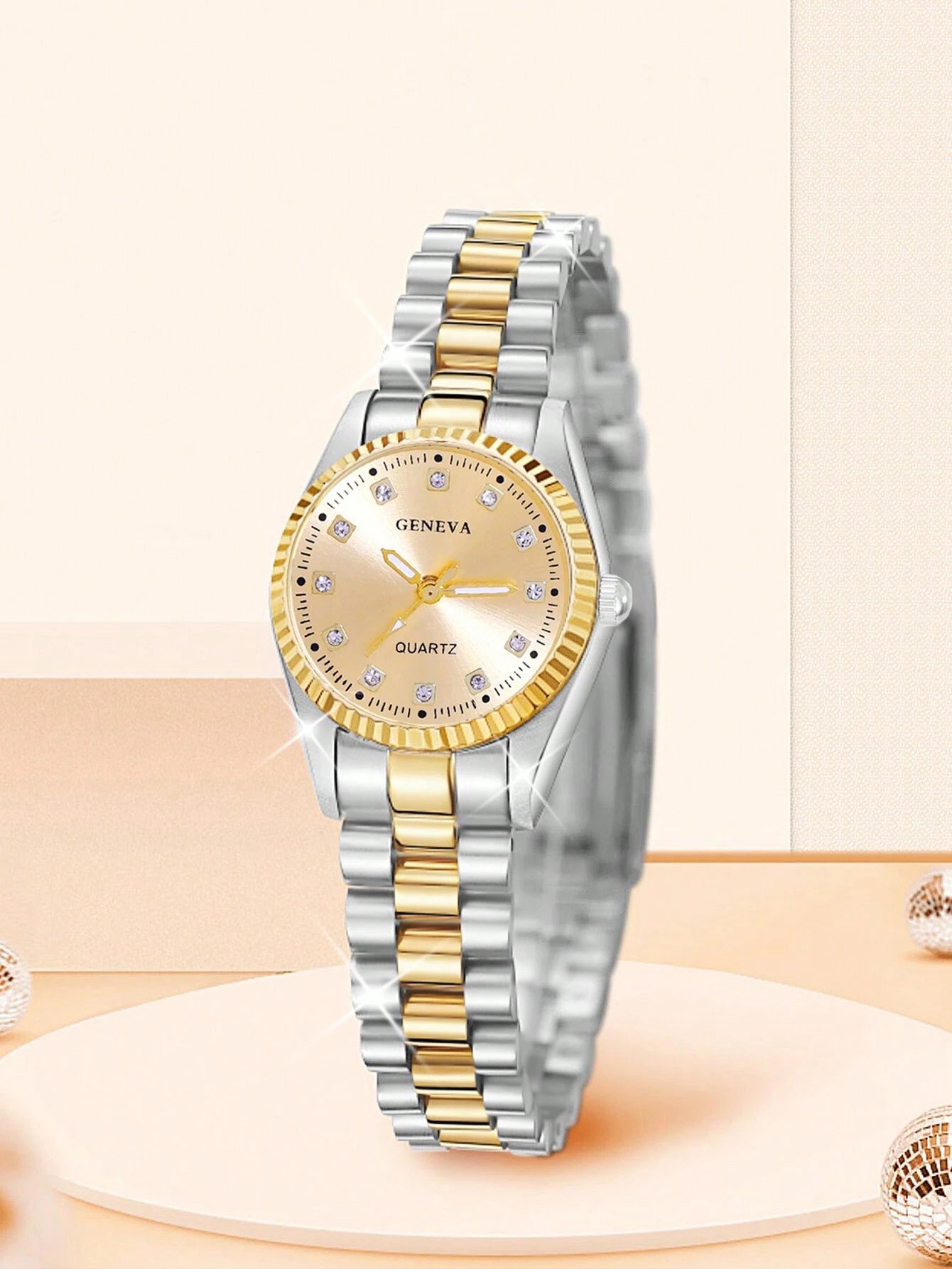 Women's Golden Round Watch