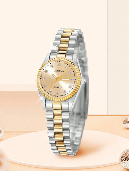 Women's Golden Round Watch
