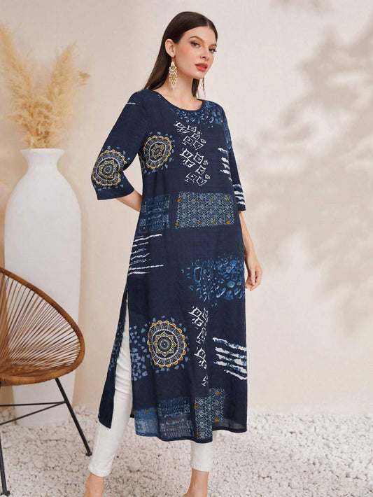 Women'S Mandala Print Dress