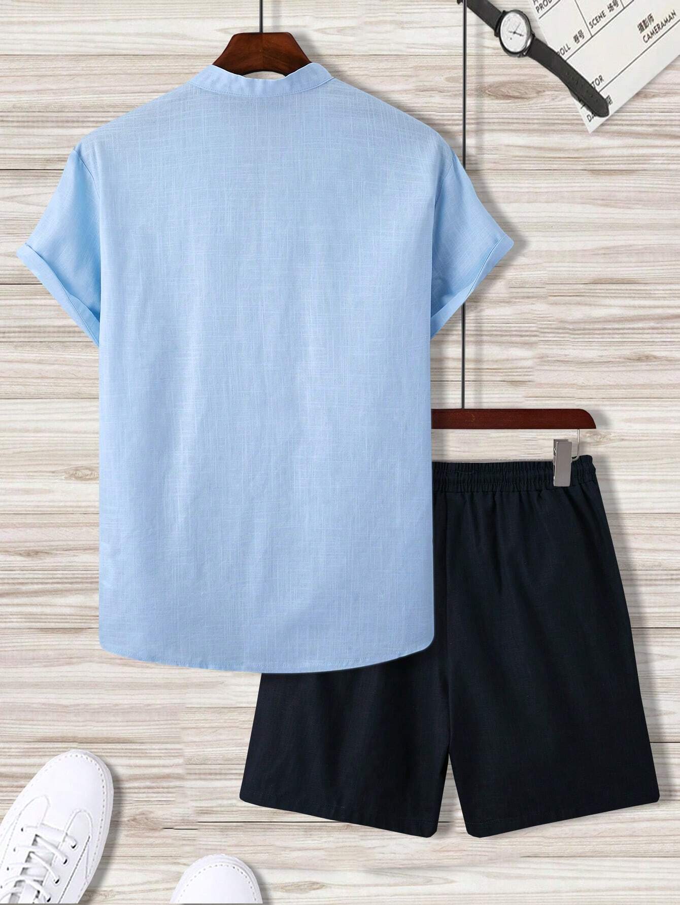 Multicolor Cotton Shorts Set