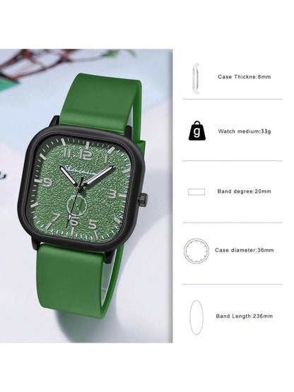 Silicone Strap Luminous Wrist Watch