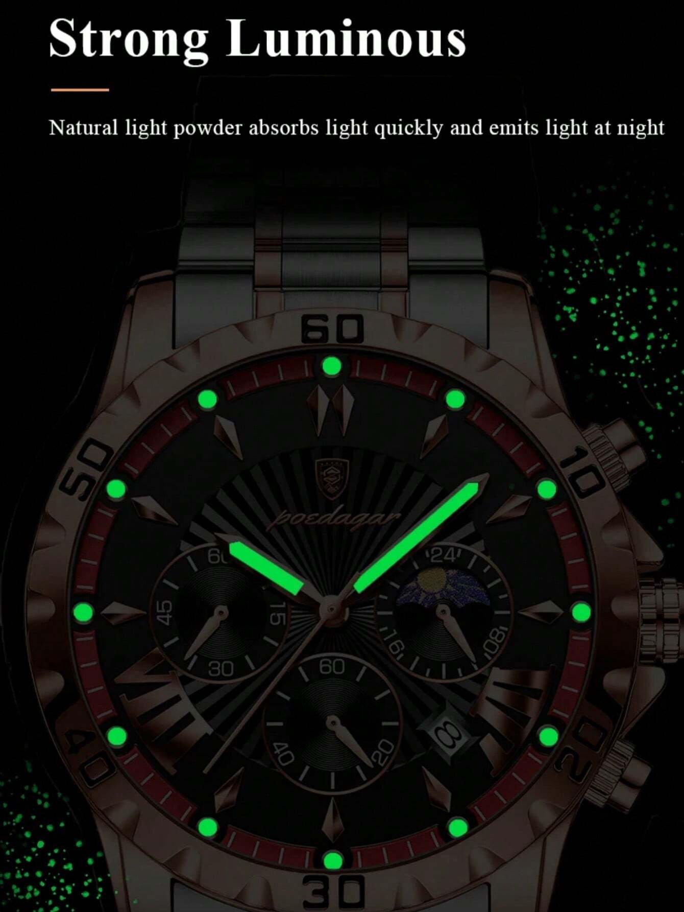 Sports Men's Stainless Steel Quartz Watch