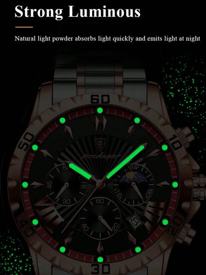 Sports Men's Stainless Steel Quartz Watch