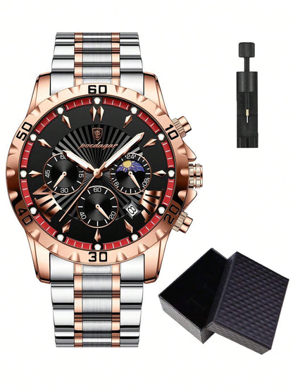 Sports Men's Stainless Steel Quartz Watch