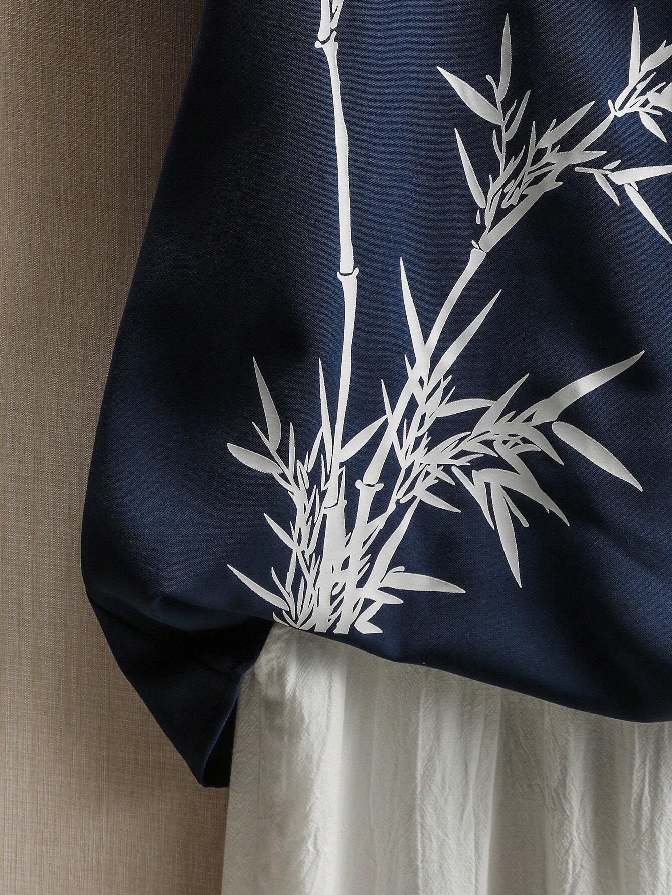 Leaf Printed Casual Comfortable Shirt