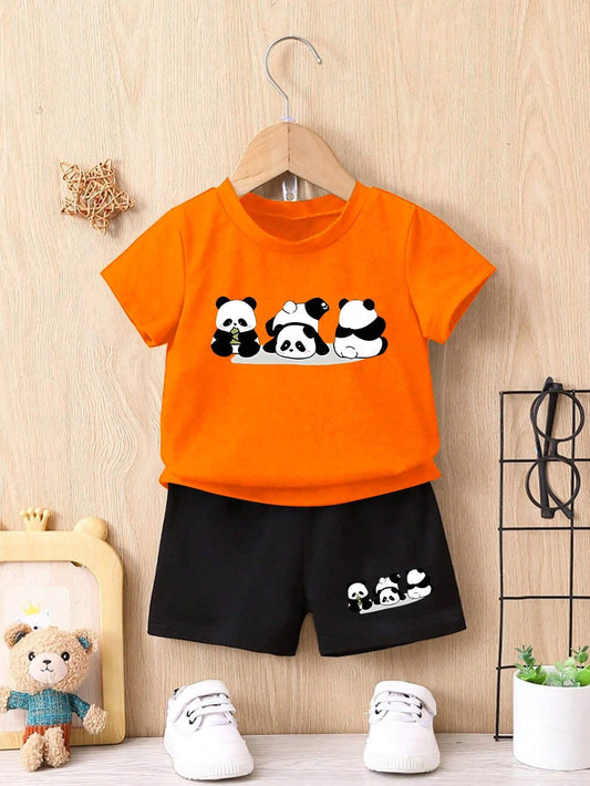 Baby Boy 2pcs Cute Panda Outfit