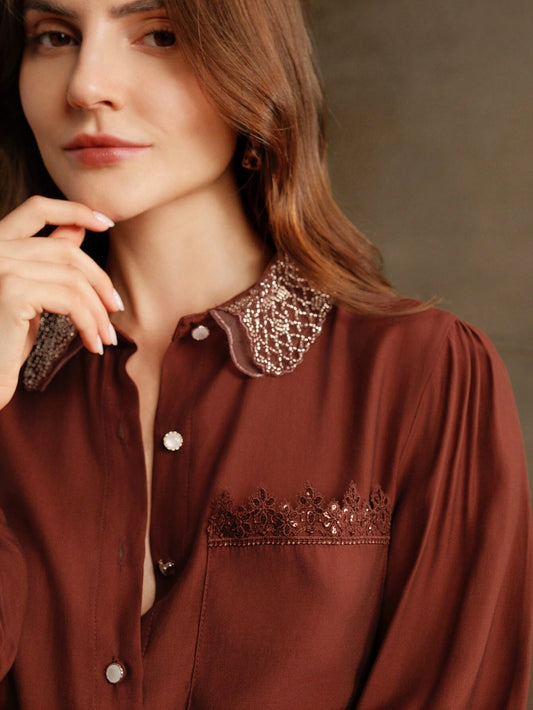 Urban Pearl Blouse Women Shirt