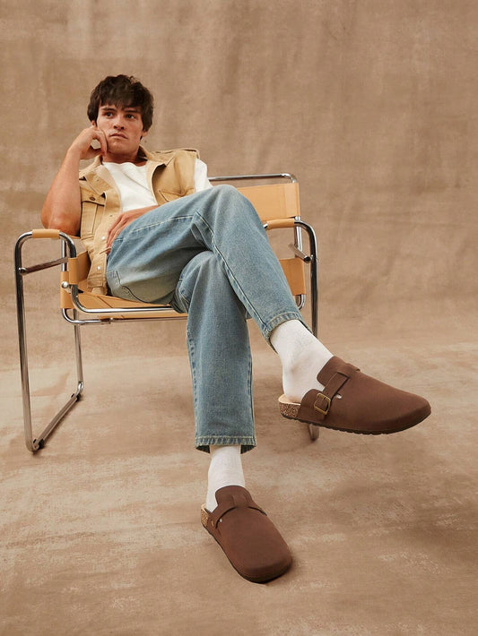 Buckle Strap Closed Toe Cork