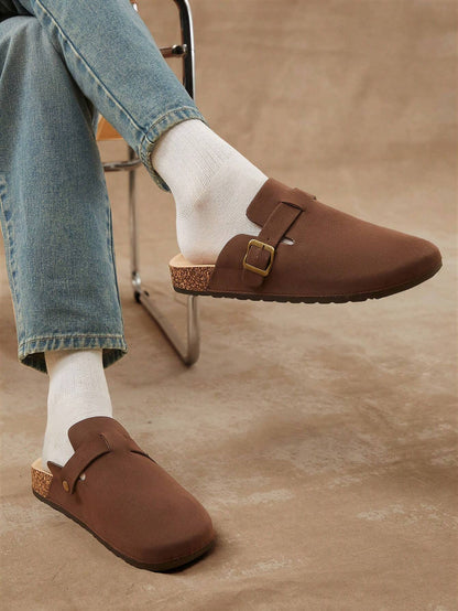 Buckle Strap Closed Toe Cork