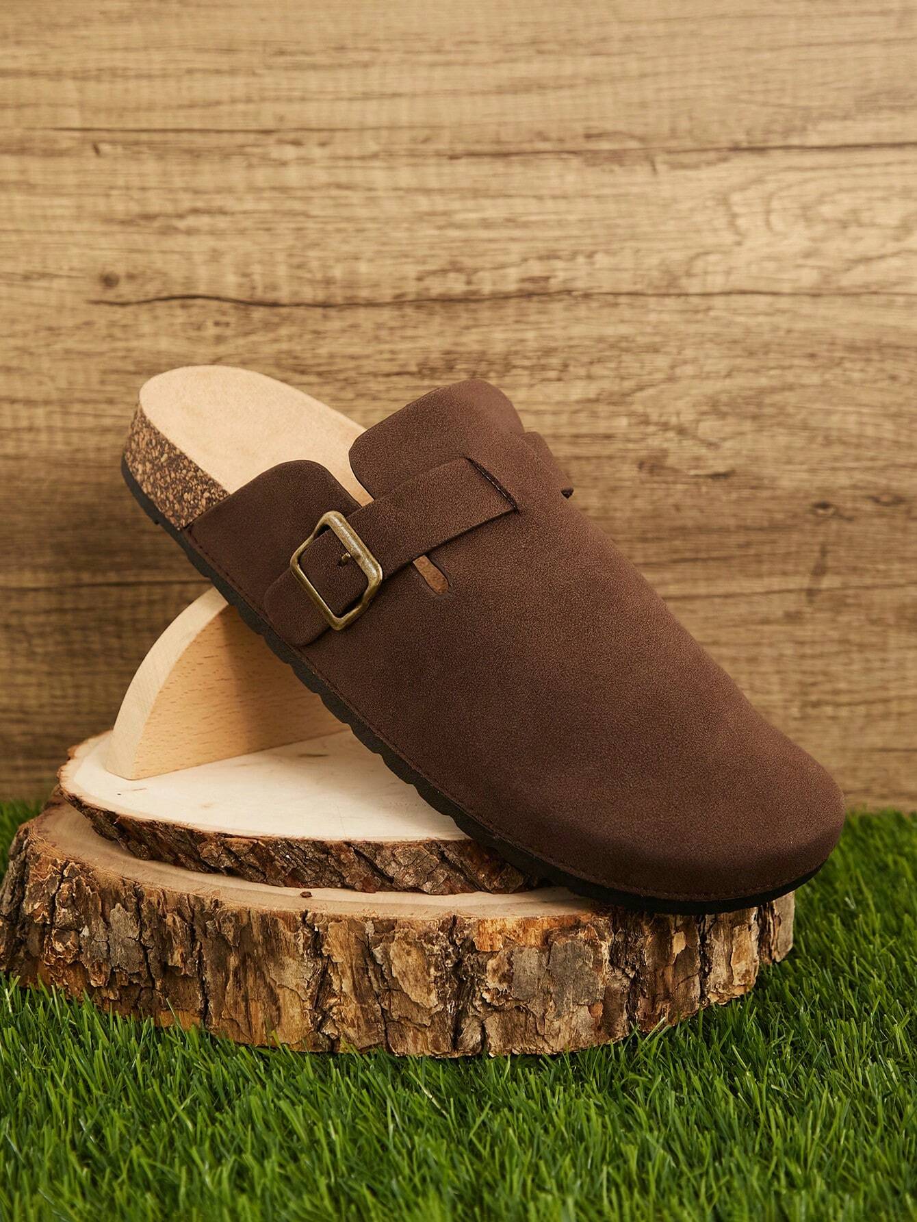 Buckle Strap Closed Toe Cork