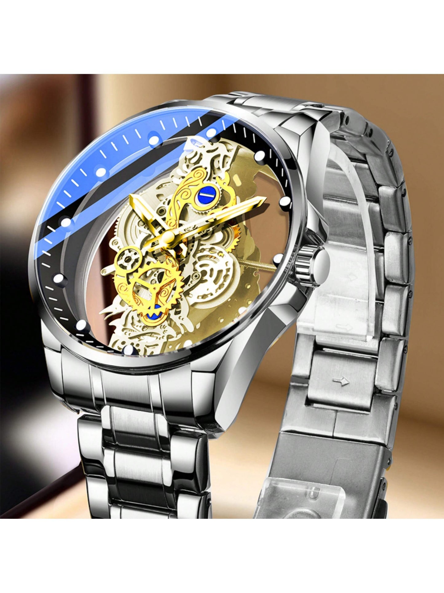 Men's Watch Silver Stainless Steel