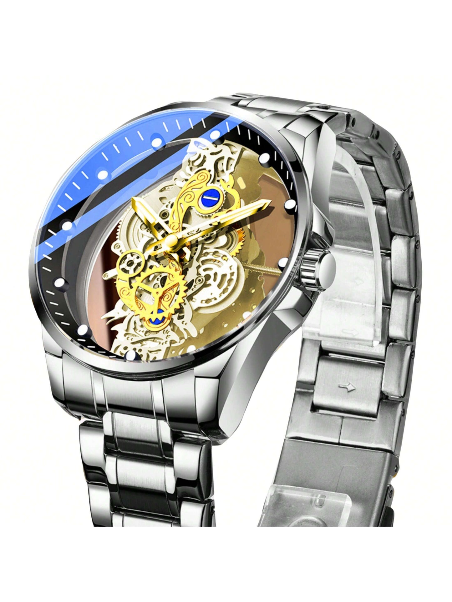 Men's Watch Silver Stainless Steel