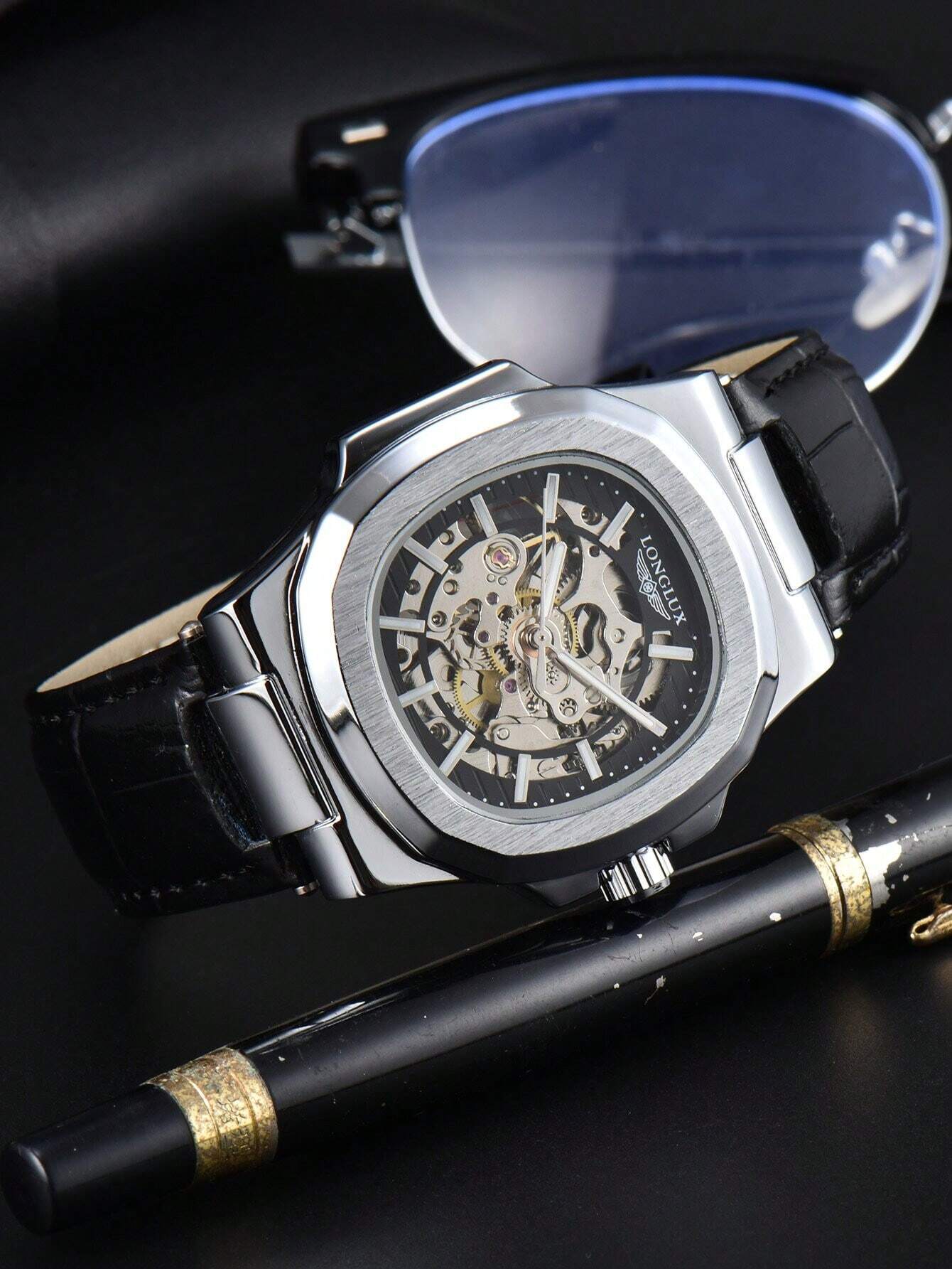 Men Water Resistant Mechanical Watch