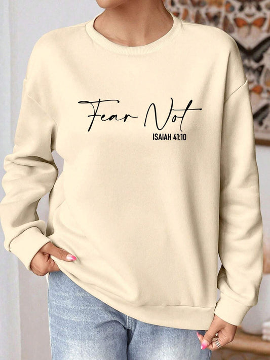 Women Letter Print Sweatshirt