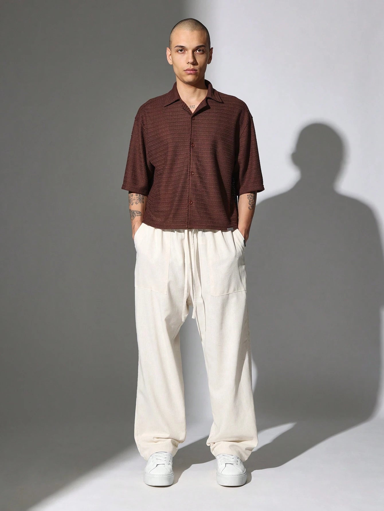 Crochet Button-Up Designer Summer Shirt