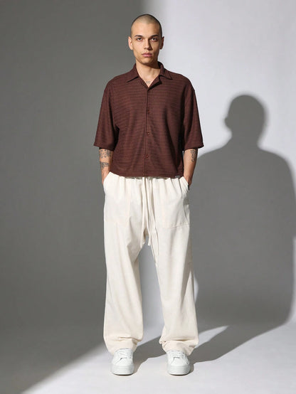 Crochet Button-Up Designer Summer Shirt
