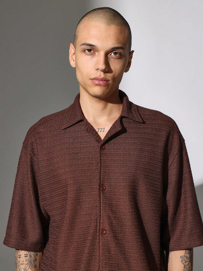 Crochet Button-Up Designer Summer Shirt