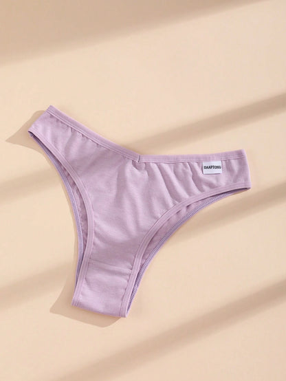 3 PCS Women's Cotton Panties V-Waist