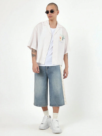Daily Citrus Print Boxy Shirt